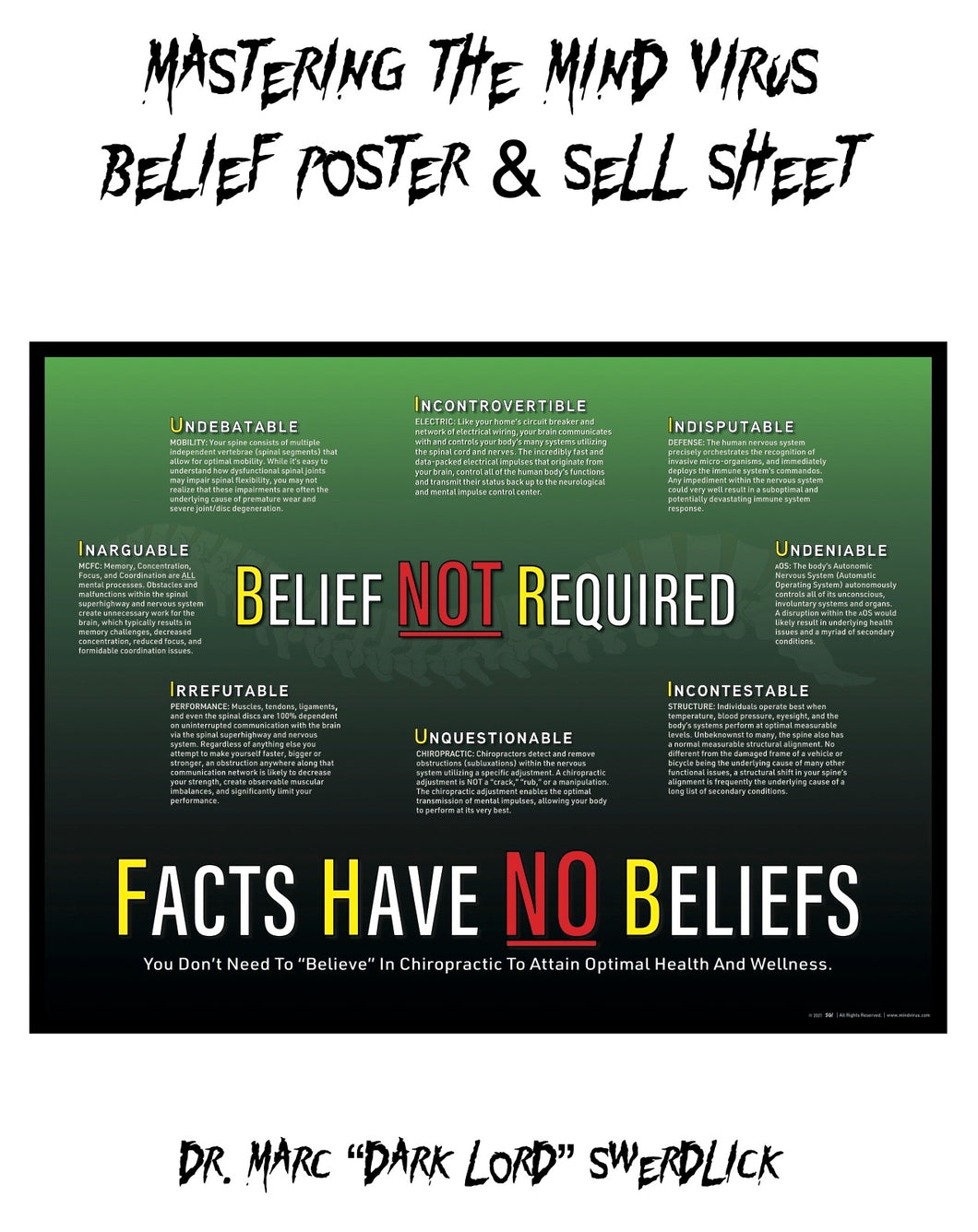 Mastering The BELIEF Poster & Sell Sheet eBooklet